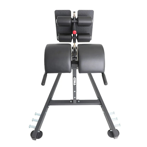 Close-up of TKO GHD split pad and adjustable footrest