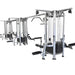 Muscle D Fitness Deluxe 12-Stack Jungle Gym, featuring a robust 11-gauge steel frame and multiple workout stations, designed for high-traffic gyms. Shown in an L-shape configuration with customizable options, perfect for delivering a comprehensive workout experience.