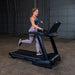 T25 Folding Treadmill Side View athlete jogging woman
