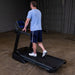 T25 Folding Treadmill Side View man walking