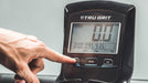 Close-up of the LCD monitor on the Tru Grit Grit Runner treadmill