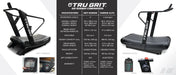 Informational graphic highlighting Tru Grit Grit Runner treadmill features