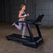 T25 Folding Treadmill Side view with athlete running