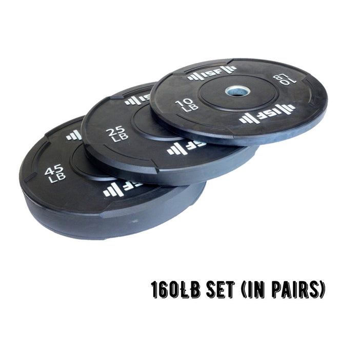 ISF 160LB Bumper Plates Set