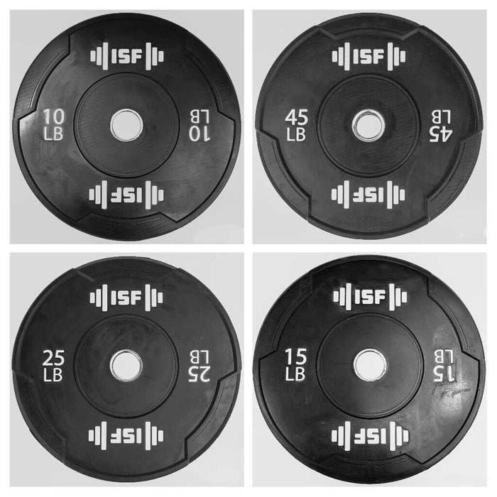 ISF 190lb bumper plate set