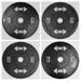ISF 190lb bumper plate set
