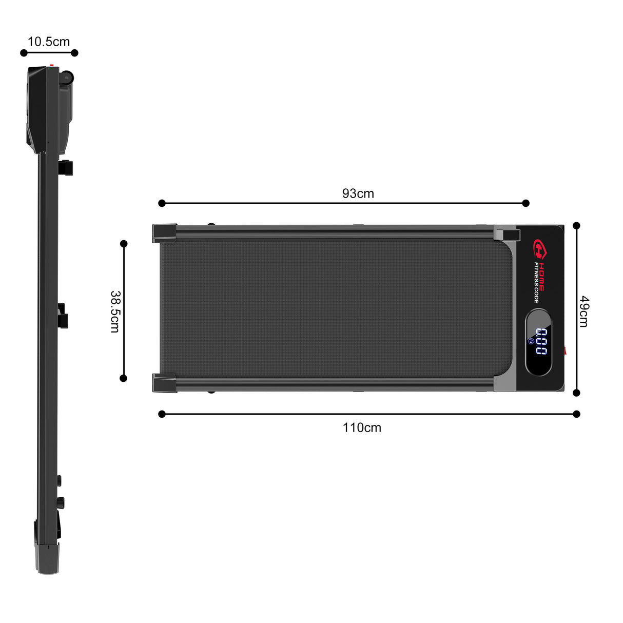 Tapis de Course T2, Vitesse 1-6KM/H