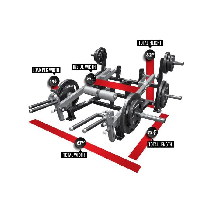 LeverEDGE Unilateral Trap Shrug/Lunge/Deadlift Legend 6008
