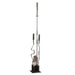 Body-Solid GOBH5 Olympic Bar Holder 5 Bar Vertical storage rack holding multiple barbells, including Olympic bars and curl bars, for organized gym space.