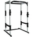 Side view of the York Barbell FTS Power Cage 48053 showcasing its sturdy frame, compact design, adjustable bar positions, and integrated chin-up bar, ideal for strength training in small spaces.