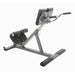 Alternate side angle view of the Commercial Hyper Extension Bench 876HP showcasing the transport wheels