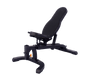Powertec Workbench FID Bench WB-UB20 in incline position showing adjustable backrest.