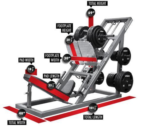 UNILATERAL ANGLED LEG PRESS - 3308 Legend