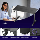 Bureau Électrique Debout Réglable en Hauteur, 120x60cm
