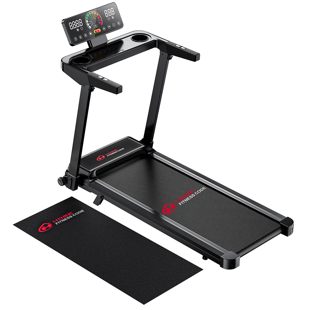Tapis de Course Pliant Q8, Vitesse 1-12KM/H, Inclinaison Manuelle 5%
